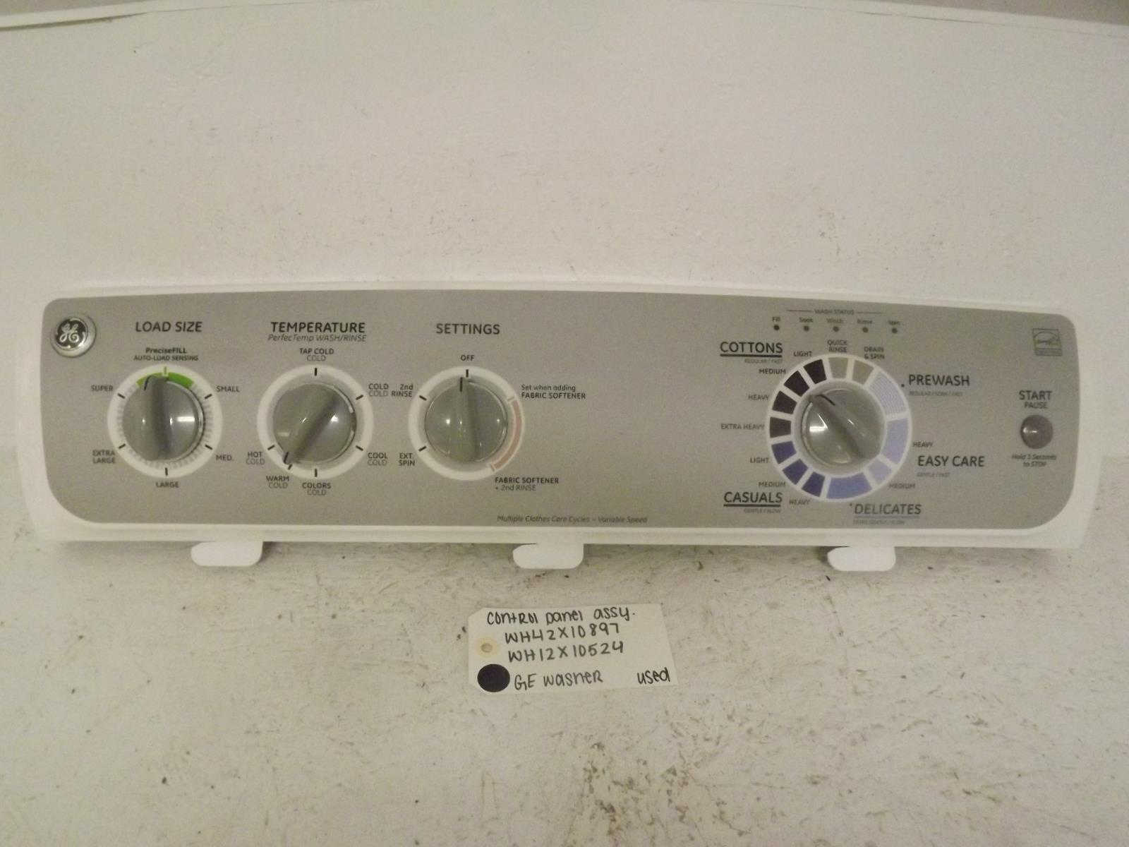 GE Washer WH42X10897 Control Panel Assembly Used GE Washer WH42X10897 Control Panel Assembly Used